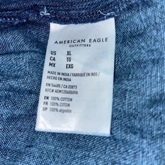 American Eagle Outfitters Blue Tiered Maxi Skirt - Picture 4 of 4